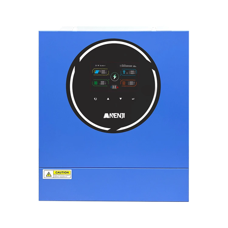 Anenji 5KW 48V Hybrid Solar Inverter On grid Off grid Inverter with WIFI 100A MPPT Dual Outputs