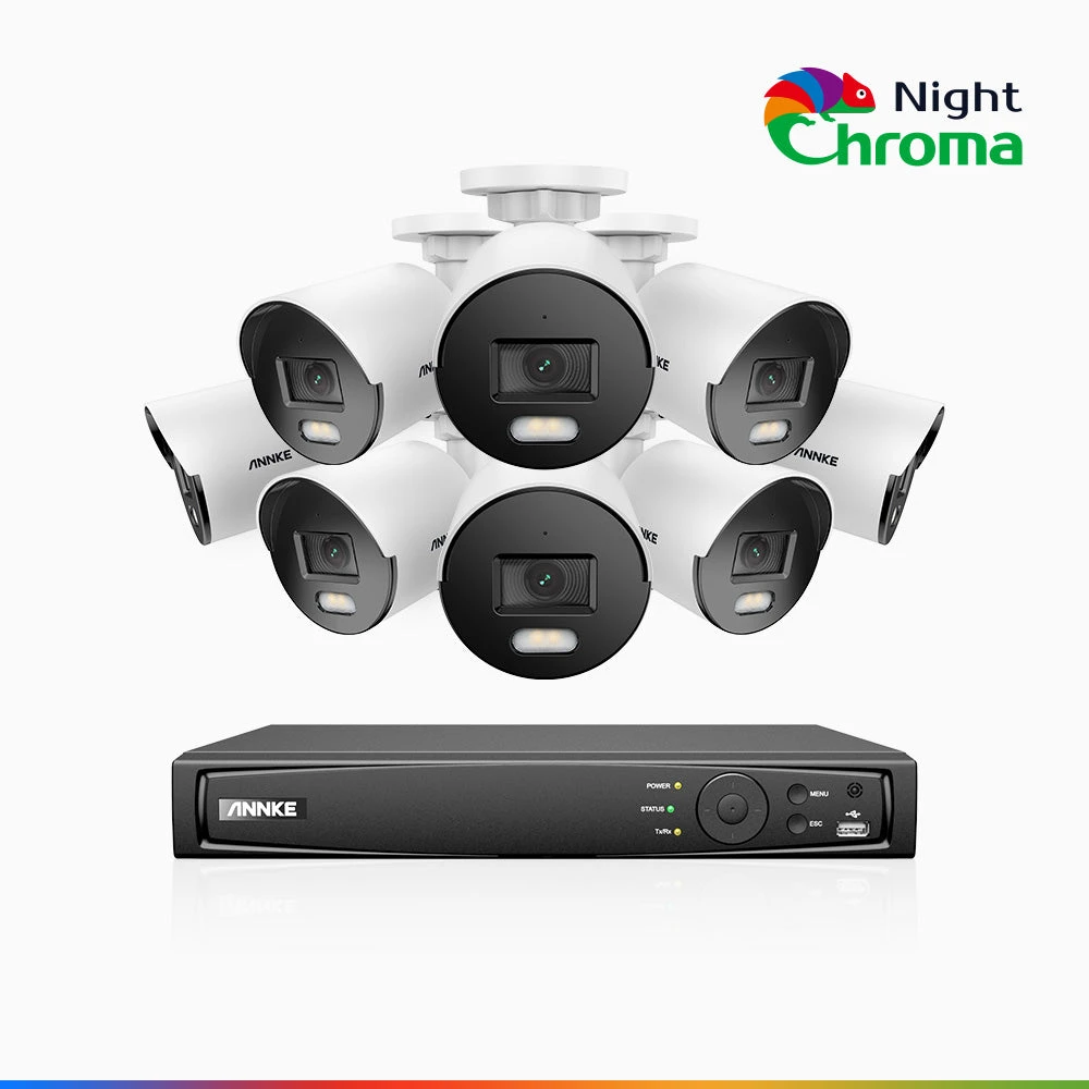 ANNKE NCK500 8 Channel 8 Camera Colour Night Vision PoE System - ANNKE Store