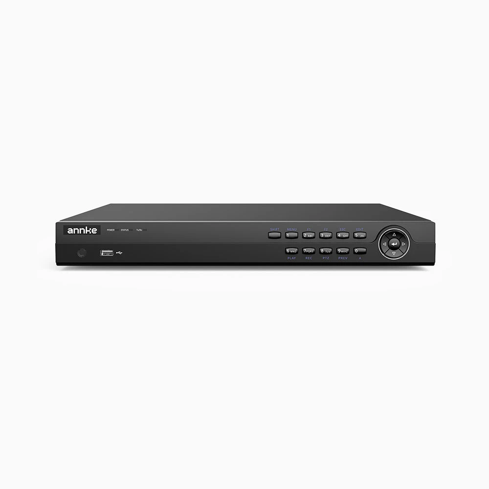 NRP1612 - 12MP 16 Channel H.265+ PoE NVR, Max 160 Mbps Outgoing Bandwidth, 2CH 12MP Decoding Capability, Supports IPC with Human & Vehicle, Perimeter Detection, Dual Hard Drive Bays