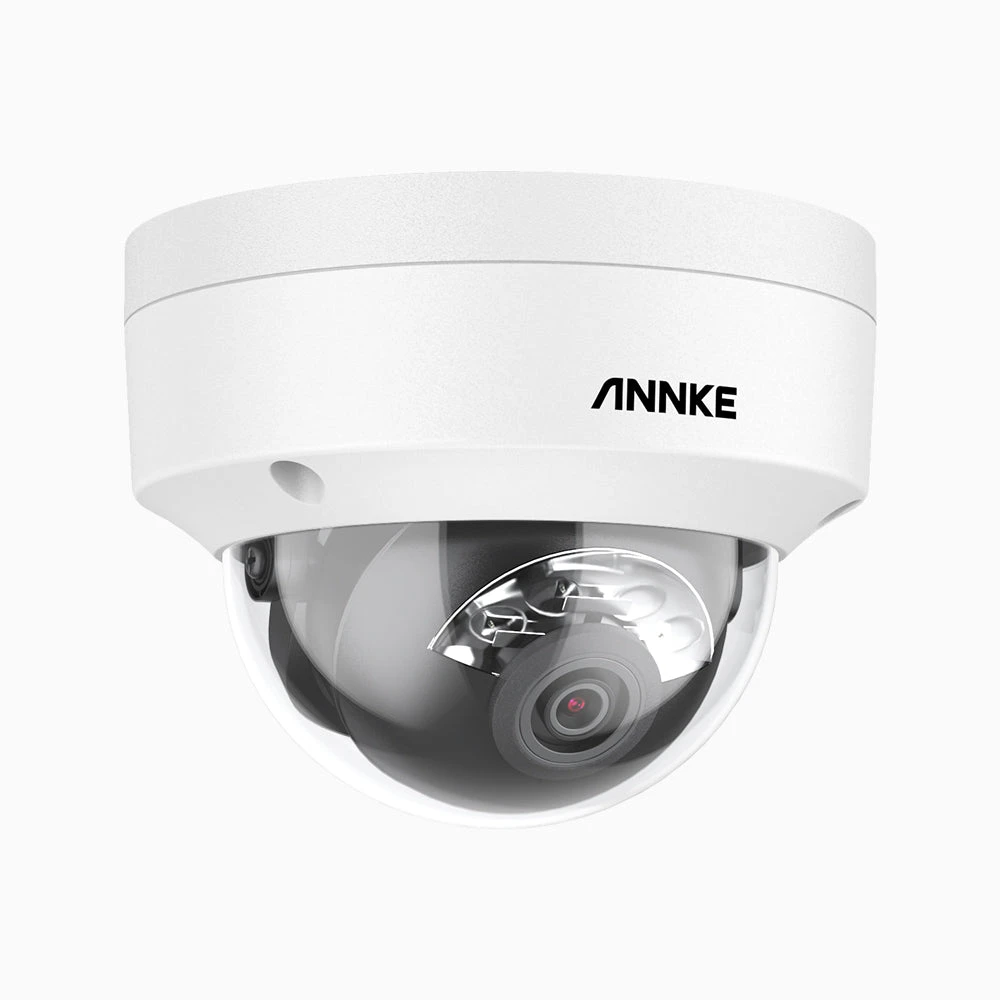 C1200D - 4K 12MP Outdoor Dual Light PoE Dome Security Camera, Color & IR Night Vision, Human & Vehicle Detection, H.265+, Built-in Microphone, Max. 512 GB Local Storage, IP67 & IK08